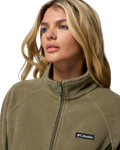 The Columbia Womens Benton Springs Relaxed Full Zip Jacket in Stone Green