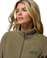 The Columbia Womens Benton Springs Relaxed Full Zip Jacket in Stone Green