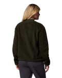 Stellar Path Fleece Bomber Jacket in Greenscape