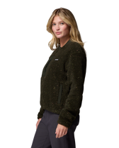Stellar Path Fleece Bomber Jacket in Greenscape