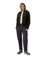 Stellar Path Fleece Bomber Jacket in Greenscape