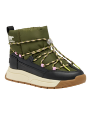 Whitney III Slip On Waterproof Boots in Utility Green & Black