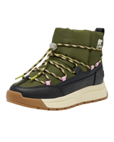 Whitney III Slip On Waterproof Boots in Utility Green & Black
