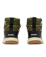 Whitney III Slip On Waterproof Boots in Utility Green & Black