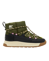 Whitney III Slip On Waterproof Boots in Utility Green & Black