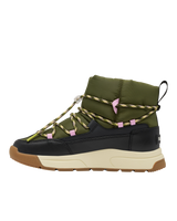 Whitney III Slip On Waterproof Boots in Utility Green & Black