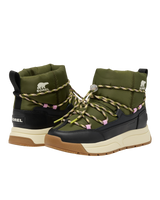 Whitney III Slip On Waterproof Boots in Utility Green & Black