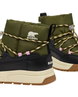 Whitney III Slip On Waterproof Boots in Utility Green & Black