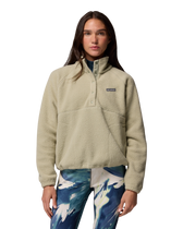 Jasper Ridge Pebbled Half Snap Fleece Jacket in Safari