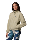 Jasper Ridge Pebbled Half Snap Fleece Jacket in Safari