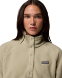 Jasper Ridge Pebbled Half Snap Fleece Jacket in Safari