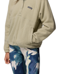 Jasper Ridge Pebbled Half Snap Fleece Jacket in Safari