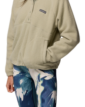 Jasper Ridge Pebbled Half Snap Fleece Jacket in Safari