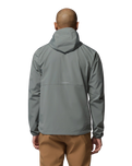 The Columbia Mens Tall Heights™ III Hooded Softshell Jacket in Sedona Sage & Shark
