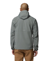 The Columbia Mens Tall Heights™ III Hooded Softshell Jacket in Sedona Sage & Shark