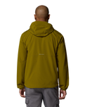 The Columbia Mens Tall Heights™ III Hooded Softshell Jacket in Mossy Green & Greenscape