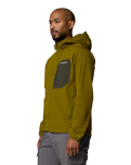 The Columbia Mens Tall Heights™ III Hooded Softshell Jacket in Mossy Green & Greenscape