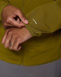 The Columbia Mens Tall Heights™ III Hooded Softshell Jacket in Mossy Green & Greenscape