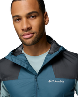 The Columbia Mens Tall Heights™ III Hooded Softshell Jacket in Everblue & Shark