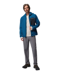 The Columbia Mens Tall Heights™ III Hooded Softshell Jacket in Phoenix Blue & Black