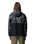 The Columbia Mens Spire Valley™ Novelty Windbreaker Jacket in Black Treebark & Black