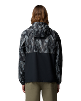 The Columbia Mens Spire Valley™ Novelty Windbreaker Jacket in Black Treebark & Black