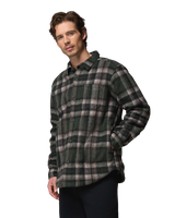 The Columbia Mens Hunter Arch™ Shirt Jacket in Greenscape Track Plaid