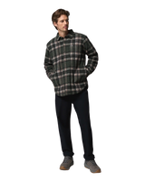 The Columbia Mens Hunter Arch™ Shirt Jacket in Greenscape Track Plaid