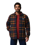The Columbia Mens Hunter Arch™ Shirt Jacket in Collegiate Navy Track Plaid