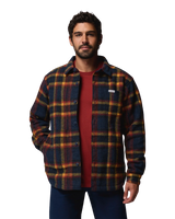 The Columbia Mens Hunter Arch™ Shirt Jacket in Collegiate Navy Track Plaid