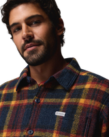 The Columbia Mens Hunter Arch™ Shirt Jacket in Collegiate Navy Track Plaid
