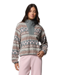 Sequoia Grove™ II Printed Half Zip Fleece Jacket in Iron Wizard Island