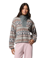 Sequoia Grove™ II Printed Half Zip Fleece Jacket in Iron Wizard Island