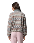 Sequoia Grove™ II Printed Half Zip Fleece Jacket in Iron Wizard Island