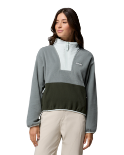 Sequoia Grove™ II Half Zip Fleece Jacket in Sedona Sage, Greenscape & Tea Light