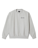 The Brixton Mens Embroidered Heavyweight Crew Sweatshirt in Heather Grey Ash