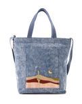 Mini Icon Tote Bag in Denim