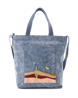Mini Icon Tote Bag in Denim