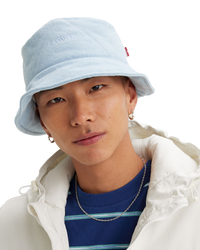 The Levi's® Womens Puffer Holiday Bucket Hat in Jeans Blue