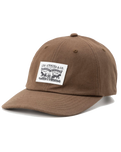 The Levi's® Mens Relaxed Dad Heritage Cap in Dark Brown
