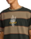 The RVCA Mens Kevin "Spanky" Long Stripe T-Shirt in Mushroom