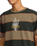 The RVCA Mens Kevin "Spanky" Long Stripe T-Shirt in Mushroom