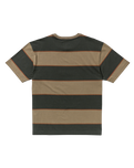 The RVCA Mens Kevin "Spanky" Long Stripe T-Shirt in Mushroom
