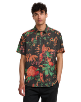 The RVCA Mens Tapestry Shirt in Black