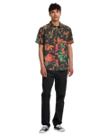 The RVCA Mens Tapestry Shirt in Black