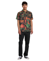The RVCA Mens Tapestry Shirt in Black