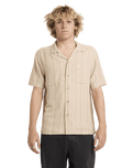 Exotica Stripe Shirt in Light Khaki
