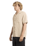 Exotica Stripe Shirt in Light Khaki