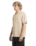 Exotica Stripe Shirt in Light Khaki