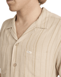 Exotica Stripe Shirt in Light Khaki